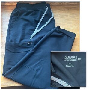 Fabletics Scrub Women Black Jogger Pants